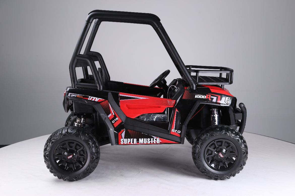 24V UTV Ride-On BEACH BUGGY SUPER MUSTER-60kg Capacity l EVA WHEELS & ROOF