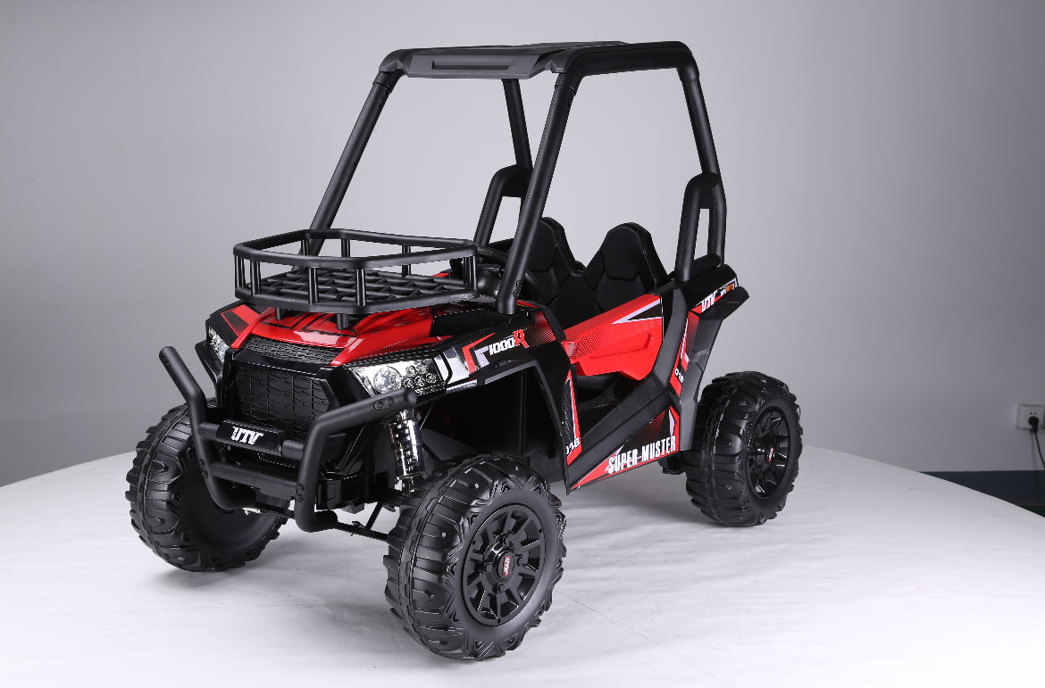 24V UTV Ride-On BEACH BUGGY SUPER MUSTER-60kg Capacity l EVA WHEELS & ROOF