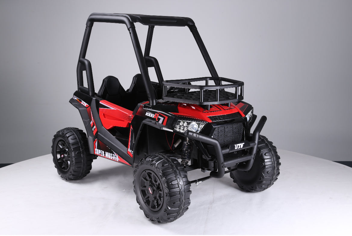 24V UTV Ride-On BEACH BUGGY SUPER MUSTER-60kg Capacity l EVA WHEELS & ROOF